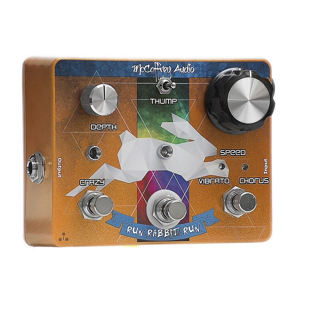 McCaffrey Audio Run Rabbit Run Vibe Vibrato / Chorus Guitar Effects Pedal