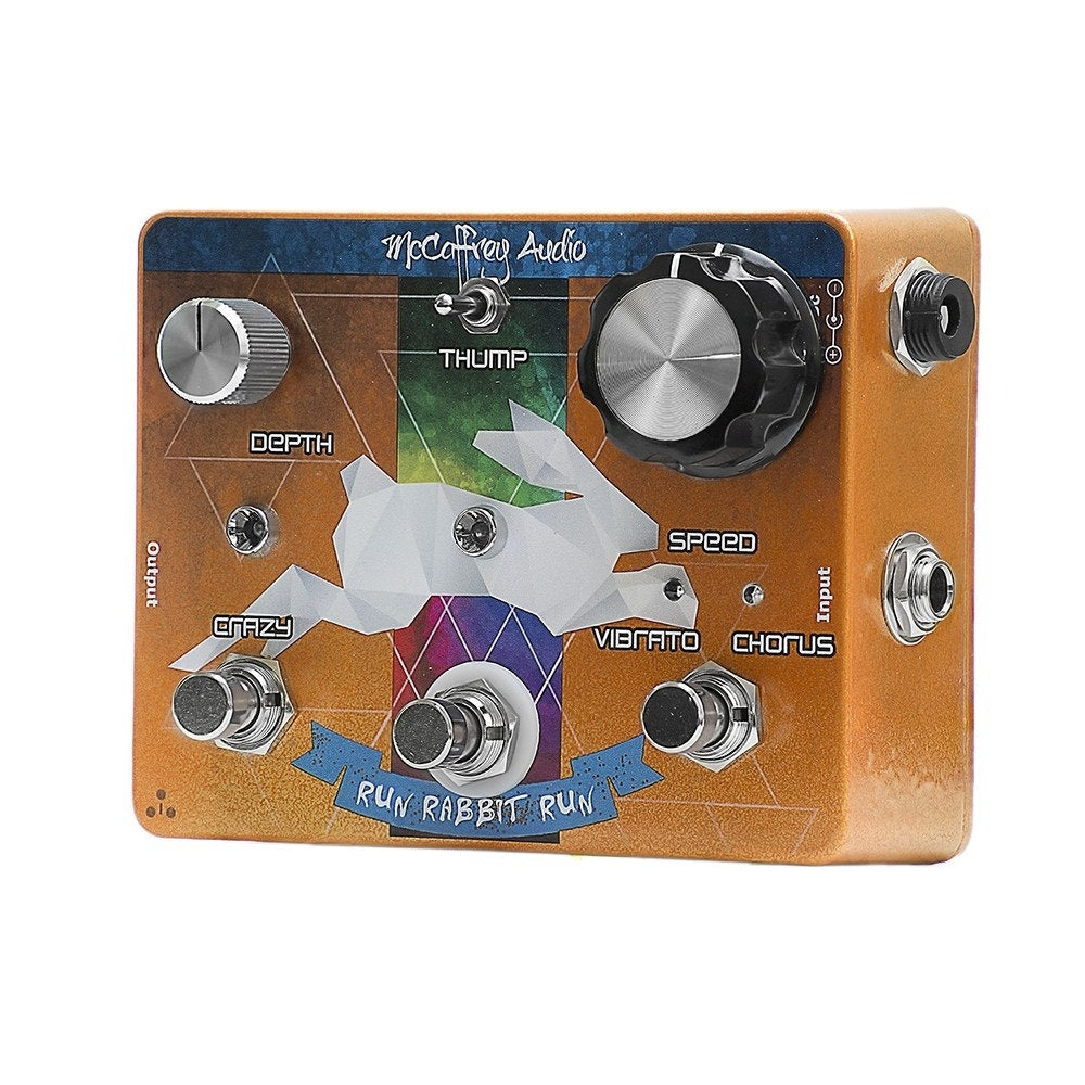 McCaffrey Audio Run Rabbit Run Vibe Vibrato / Chorus Guitar Effects Pedal