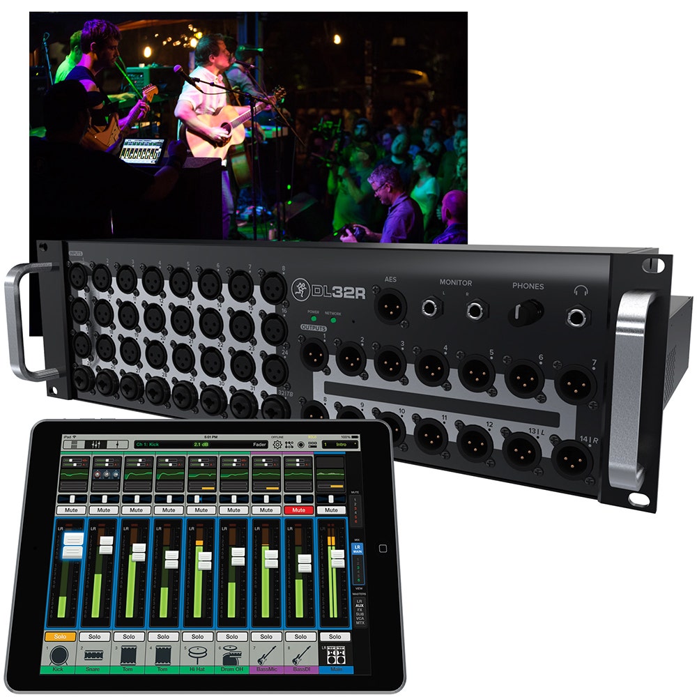 Mackie DL32R 32-Channel Wireless Digital Live Sound Mixer with iPad Control (B-STOCK)