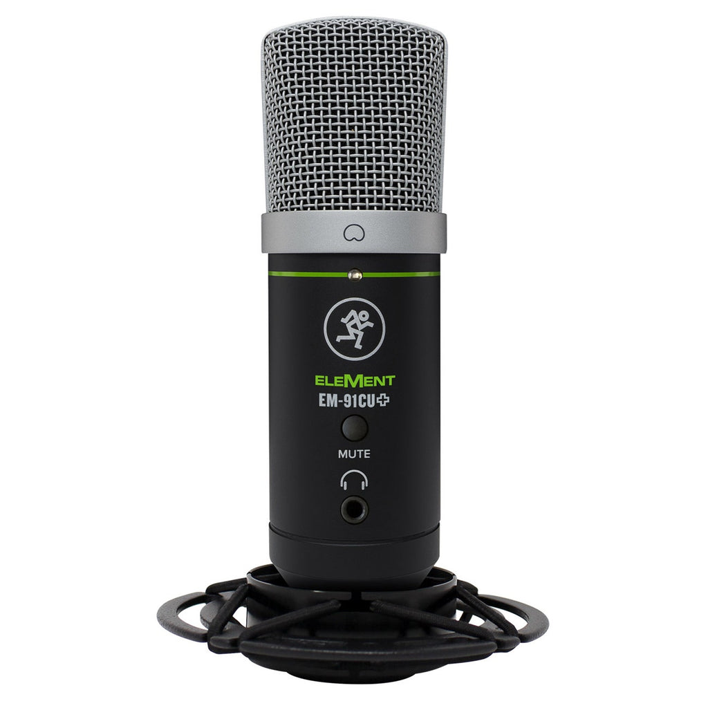 Mackie EleMent EM-91CU+ USB Condenser Microphone w/ Headphone Output
