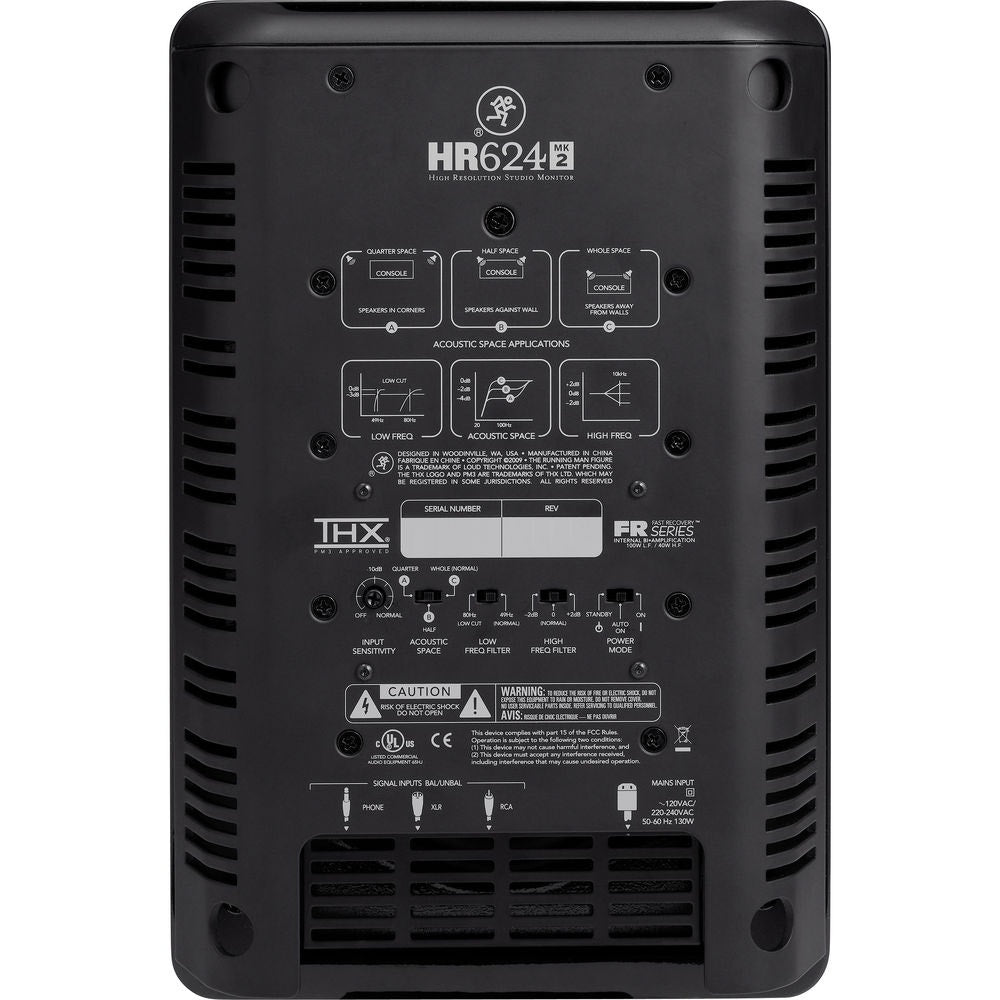 Mackie HR624mk2 6.7" 2-Way 140W Active Studio Monitor (Open Box)