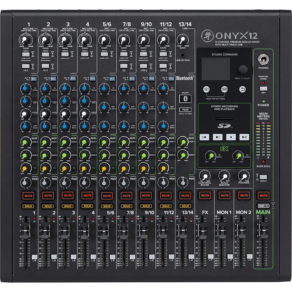 Mackie Onyx12 12-Channel Analog Mixer and Multi-Track USB Interface