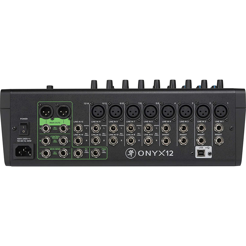 Mackie Onyx12 12-Channel Analog Mixer and Multi-Track USB Interface