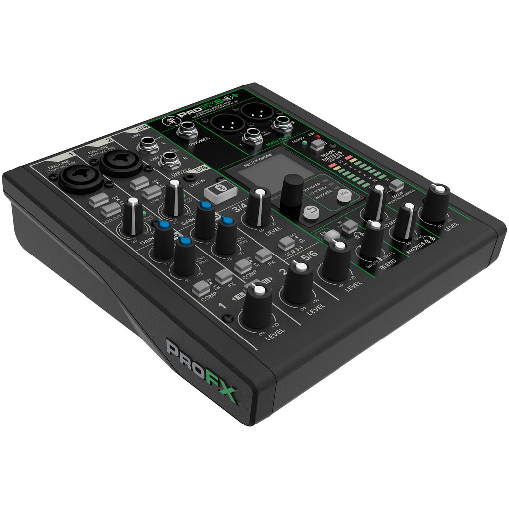 Mackie ProFX6v3+ 6-Channel Analog Mixer with Enhanced FX, USB Recording Modes and Bluetooth