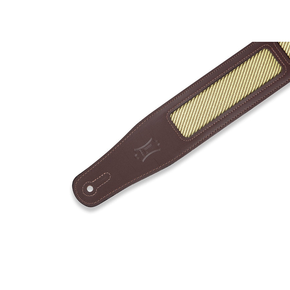 Levy's Leathers MCT26A-DBR Deluxe Series Amped Tweed Guitar Strap