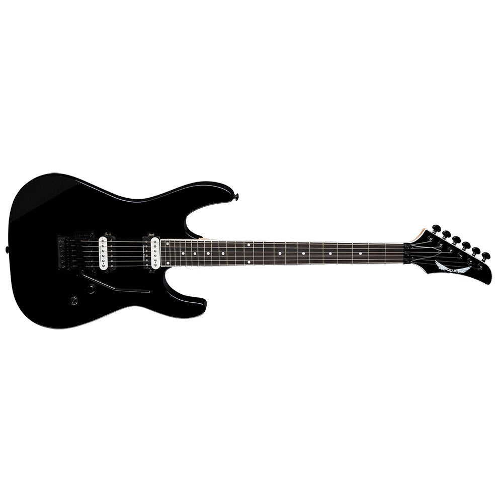 Dean Guitars Modern 24 Select Floyd Classic Black Electric Guitar, Black