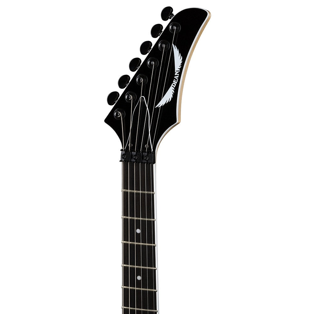 Dean Guitars Modern 24 Select Floyd Classic Black Electric Guitar, Black