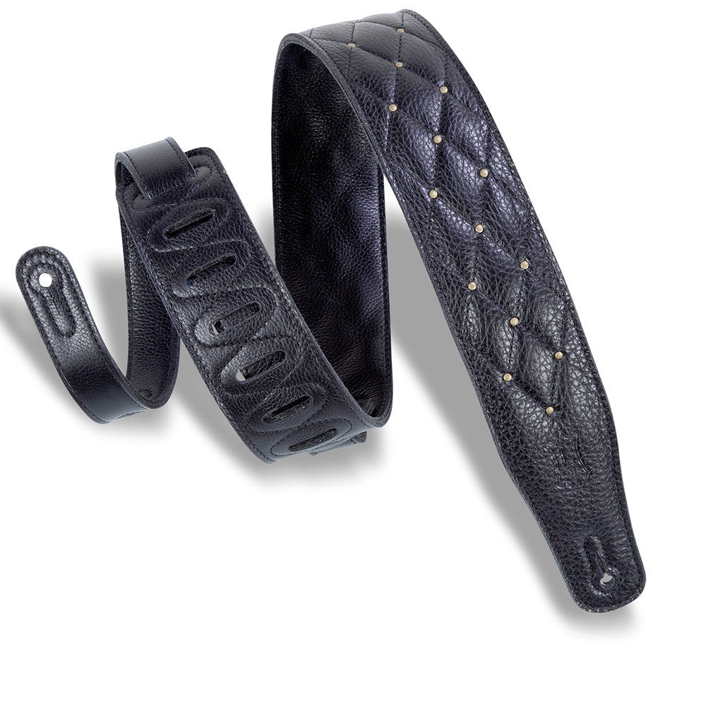 Levy's Leathers MG26DS-BLK-ABR Deluxe Series Tufted Guitar Strap
