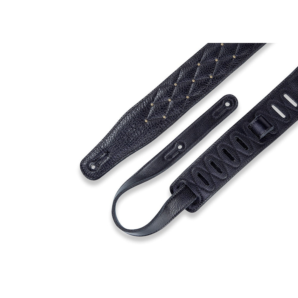 Levy's Leathers MG26DS-BLK-ABR Deluxe Series Tufted Guitar Strap