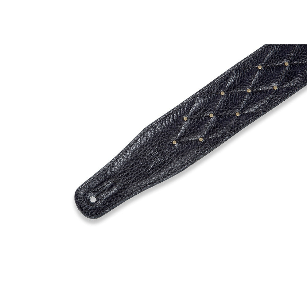 Levy's Leathers MG26DS-BLK-ABR Deluxe Series Tufted Guitar Strap