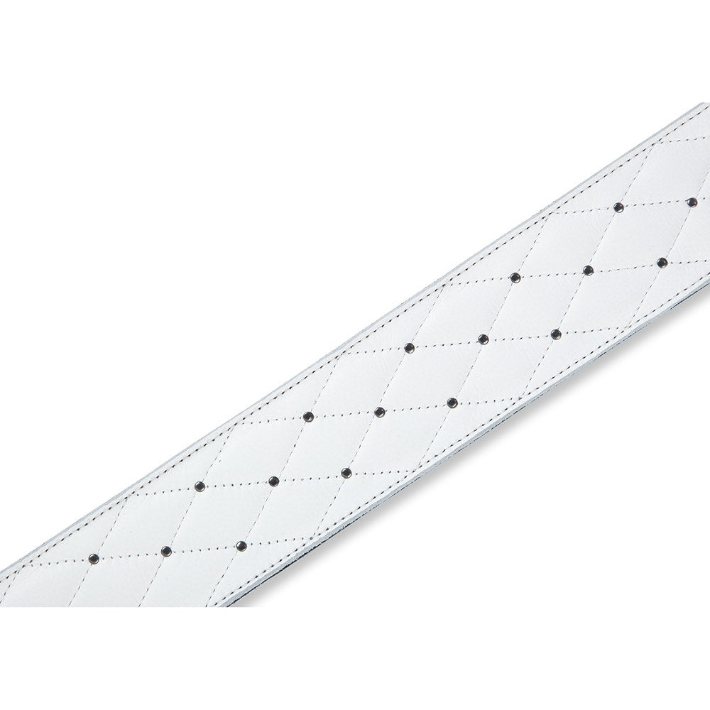 Levy's Leathers MG26DS-WHT-ABK Deluxe Series Tufted Guitar Strap