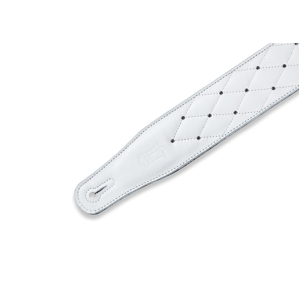 Levy's Leathers MG26DS-WHT-ABK Deluxe Series Tufted Guitar Strap