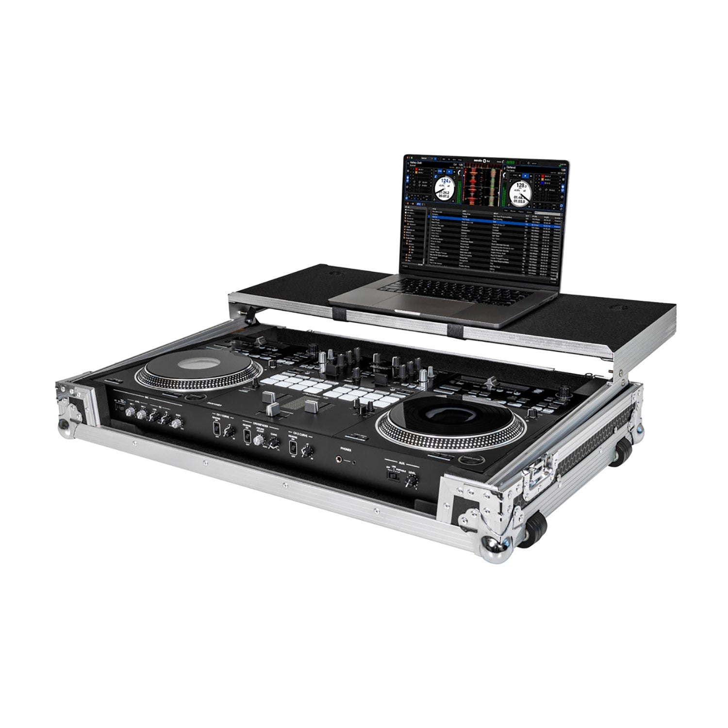 Headliner HL10008 Flight Case w/ Laptop Platform & Wheels for Pioneer DJ DDJ-REV7