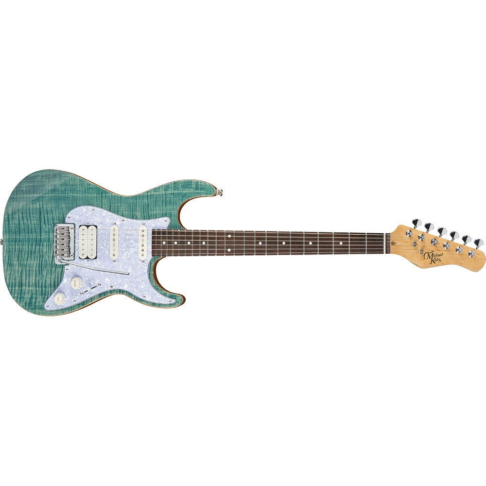 Michael Kelly Guitars MK63SBJERB 1963 Electric Guitar, Blue Jean Wash
