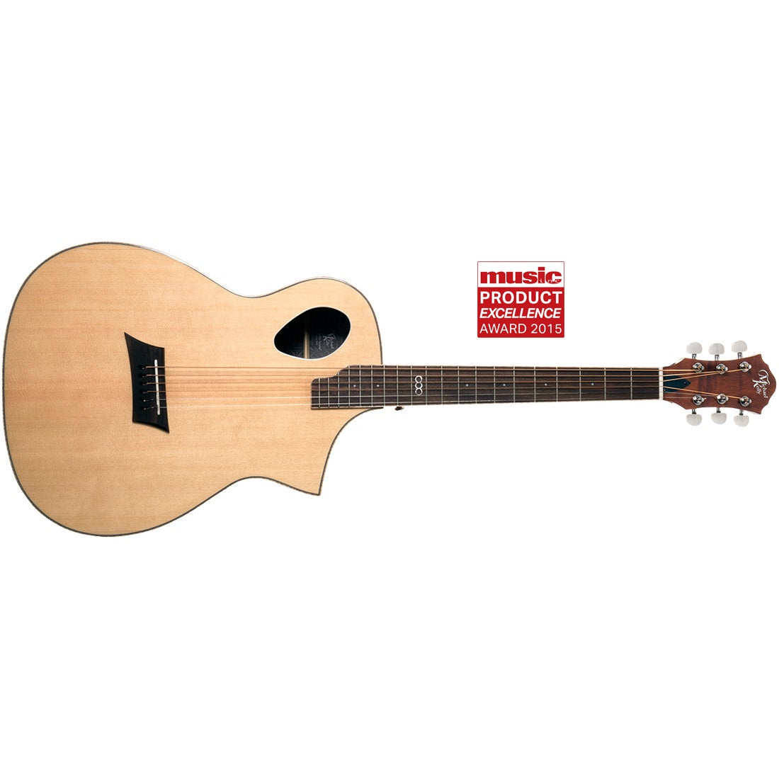Michael Kelly Triad Port Acoustic-Electric Guitar, Solid Spruce Top, Gloss Natural (B-STOCK)