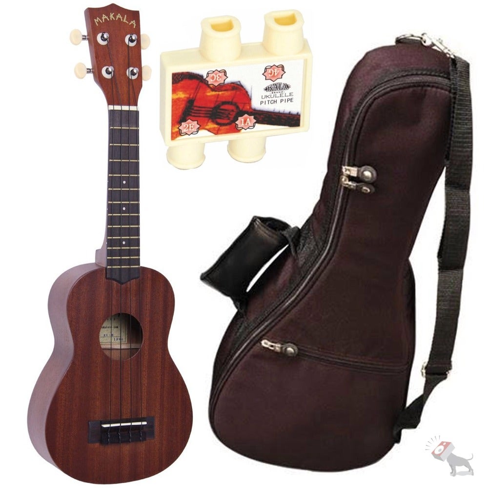 Kala MK-S Makala Soprano Ukulele Pack with Gig Bag & Pitch Pipe Tuner