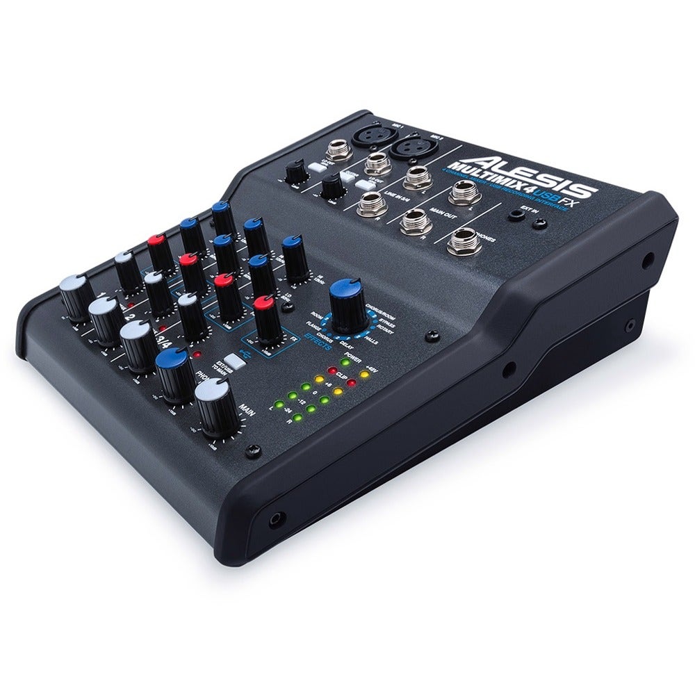 Alesis MultiMix 4 USB FX 4-Channel Mixer with Effects & USB Audio Interface