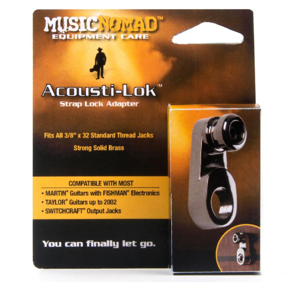 Music Nomad MN270 Acousti-Lok Strap Lock Adapter for Standard Output Jacks