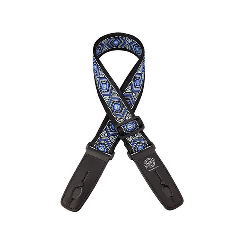 Lock-It Straps LIS 069 Retro Vintage Series 36''-60'' Guitar Strap Mariner