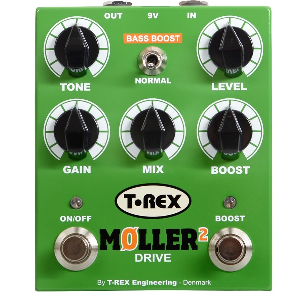 T-Rex Engineering Moller 2 Overdrive Guitar Effects Pedal with Clean Boost
