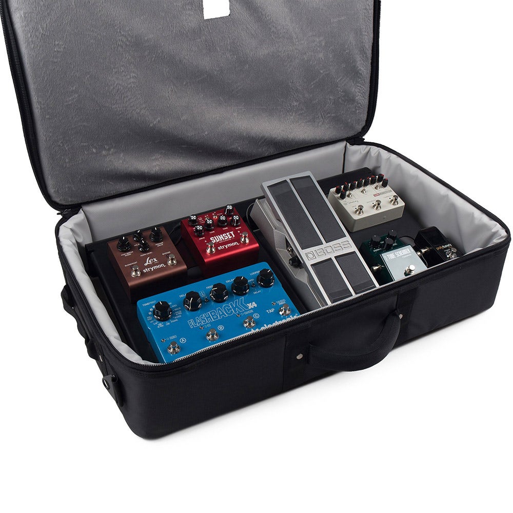 MONO PFX-PB-M-BLK-BDL Pedalboard Medium, Black and Tour Accessory Case 2.0, Black