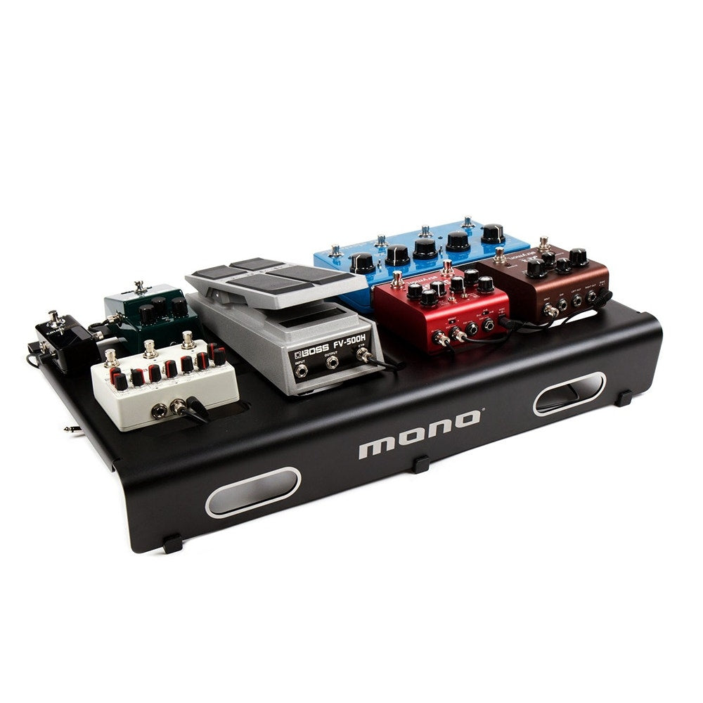 MONO PFX-PB-M-BLK-BDL Pedalboard Medium, Black and Tour Accessory Case 2.0, Black