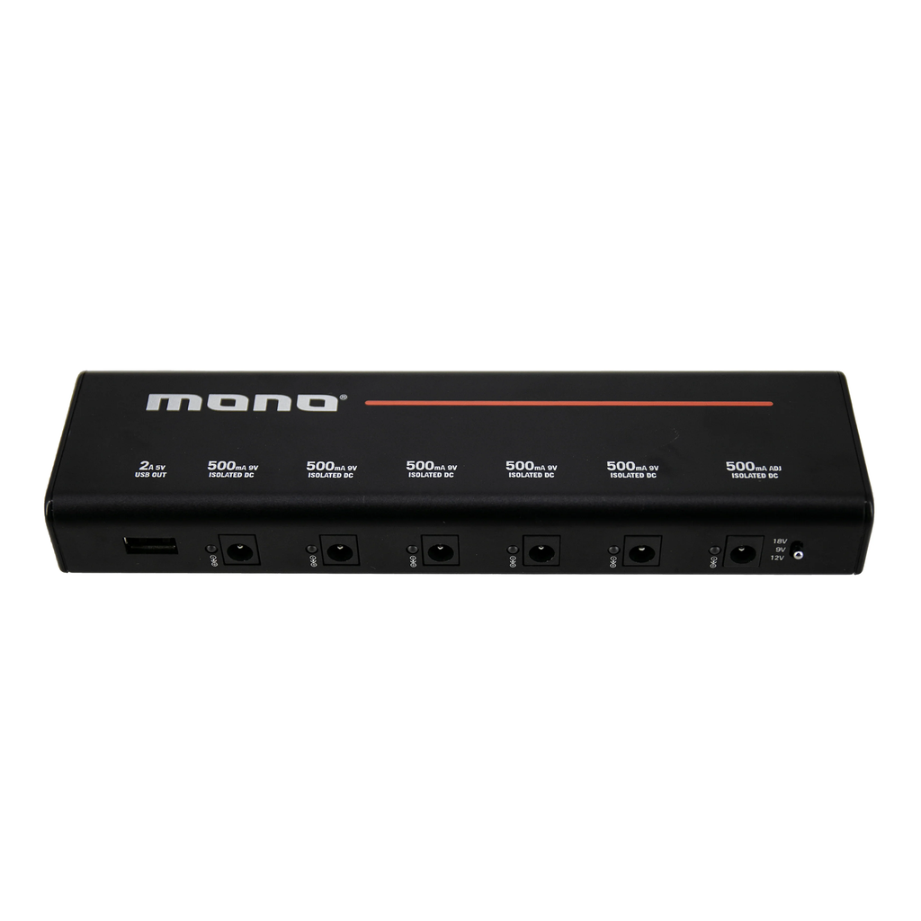 MONO PFX-PS-M-BLK-US Pedalboard Pedal Power Supply, Medium, US