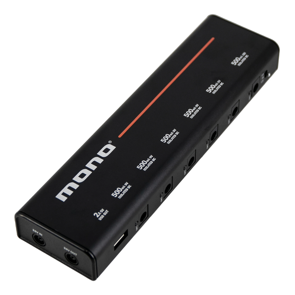 MONO PFX-PS-M-BLK-US Pedalboard Pedal Power Supply, Medium, US