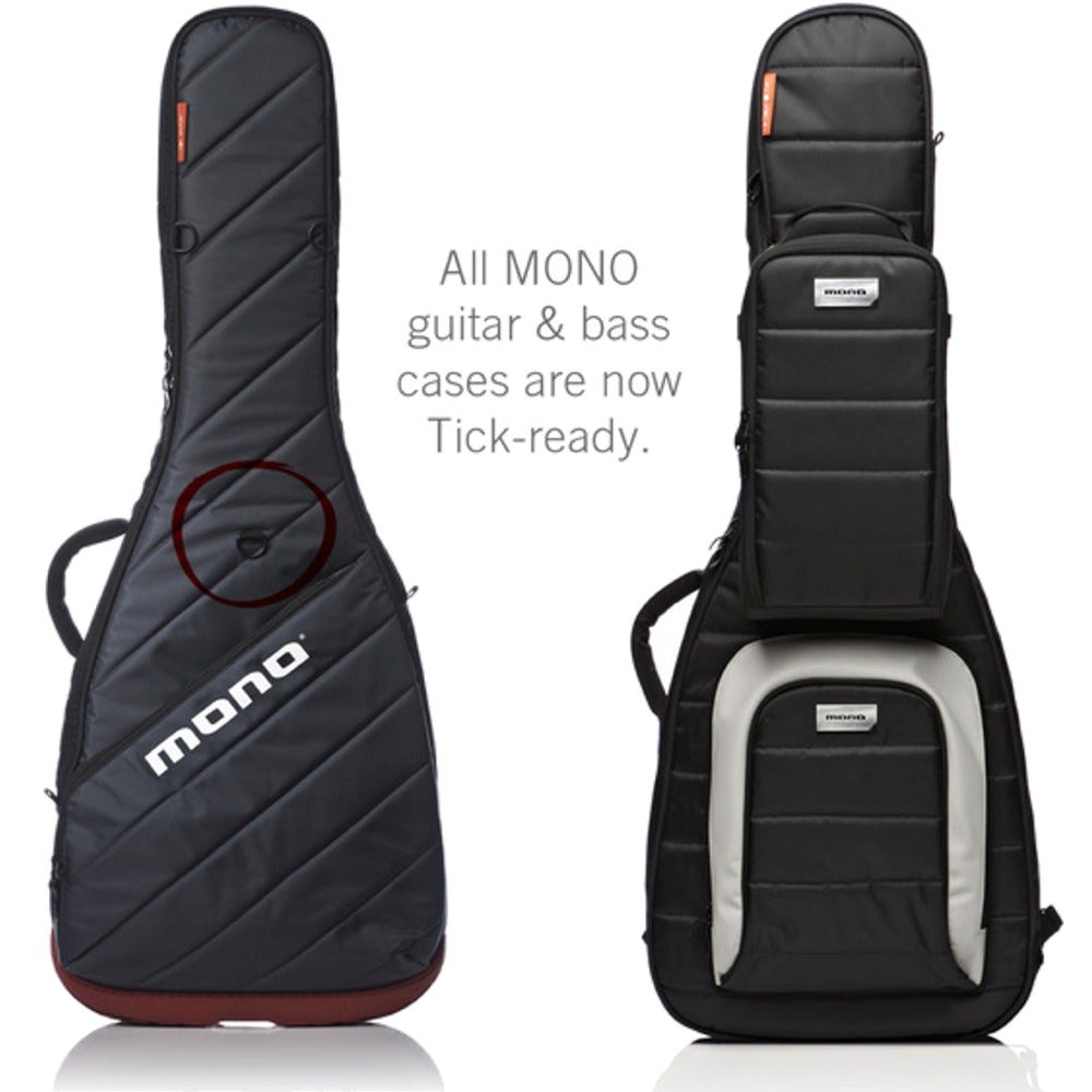 MONO Cases M80-TK1-BLK Guitar Tick Add-On Storage Module for Mono Guitar Cases Steel Gray