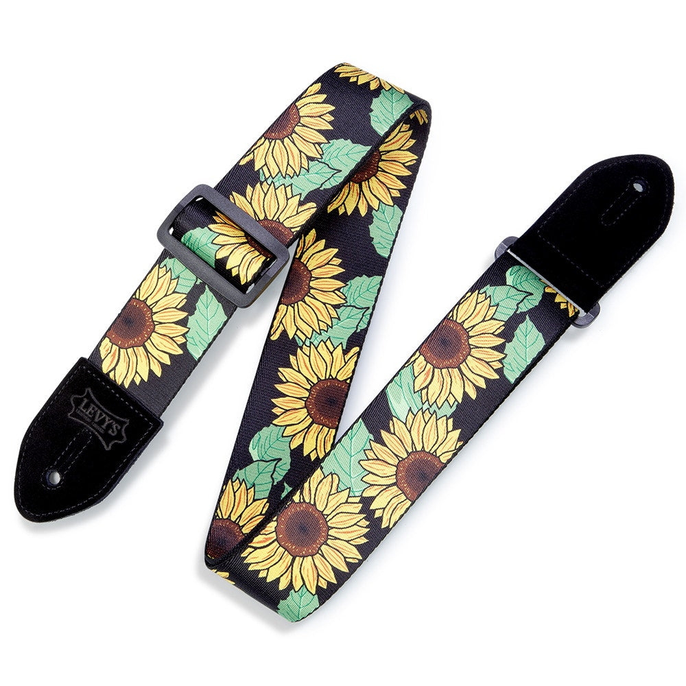 Levy's Leathers MP2-009 Print Series Sunflower Guitar Strap
