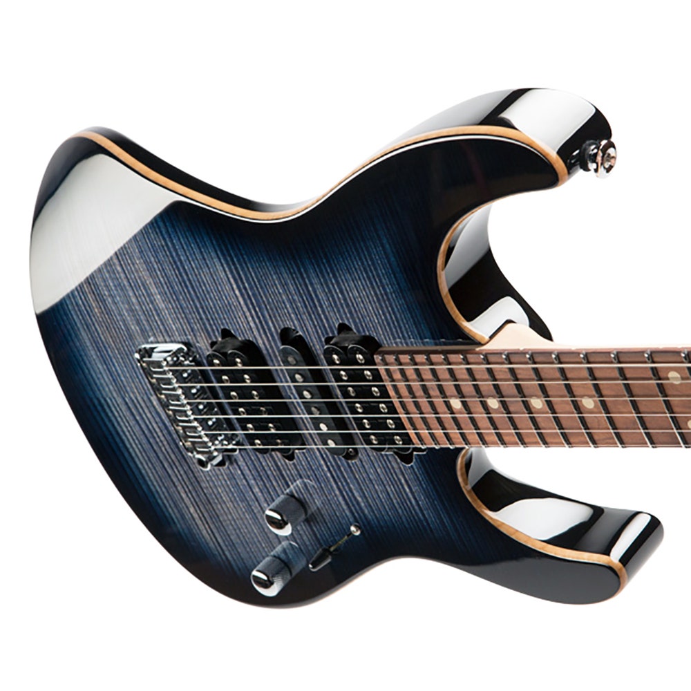 Suhr Modern Pro HSH Electric Guitar, Pau Ferro Fingerboard, Gotoh 510 Bridge - Faded Trans Whale Blue Burst