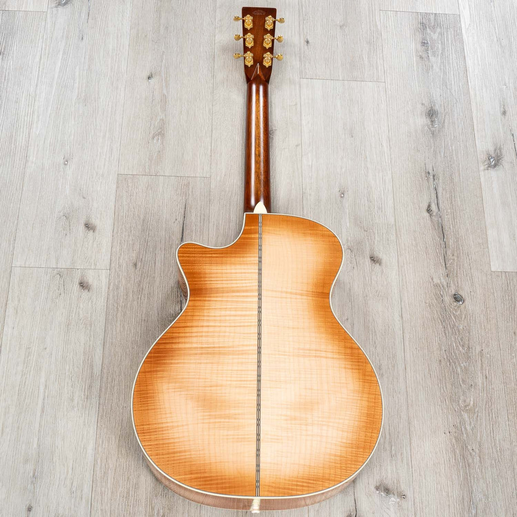 Martin Custom Shop GP-28 Grand Performance Cutaway Acoustic Guitar, Pacific Big Leaf Flamed Maple, Toasted Burst