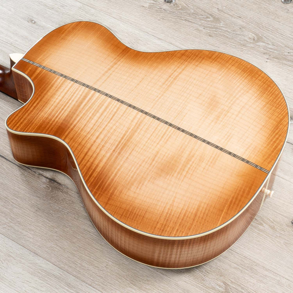 Martin Custom Shop GP-28 Grand Performance Cutaway Acoustic Guitar, Pacific Big Leaf Flamed Maple, Toasted Burst