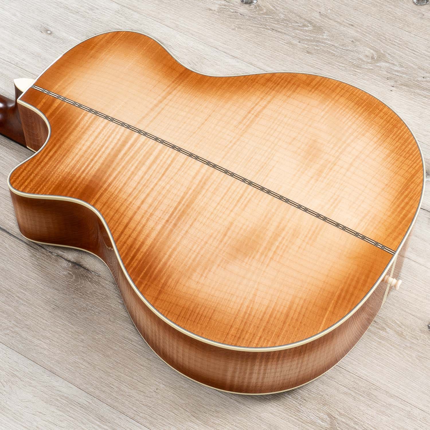 Martin Custom Shop GP-28 Grand Performance Cutaway Acoustic Guitar, Pacific Big Leaf Flamed Maple, Toasted Burst