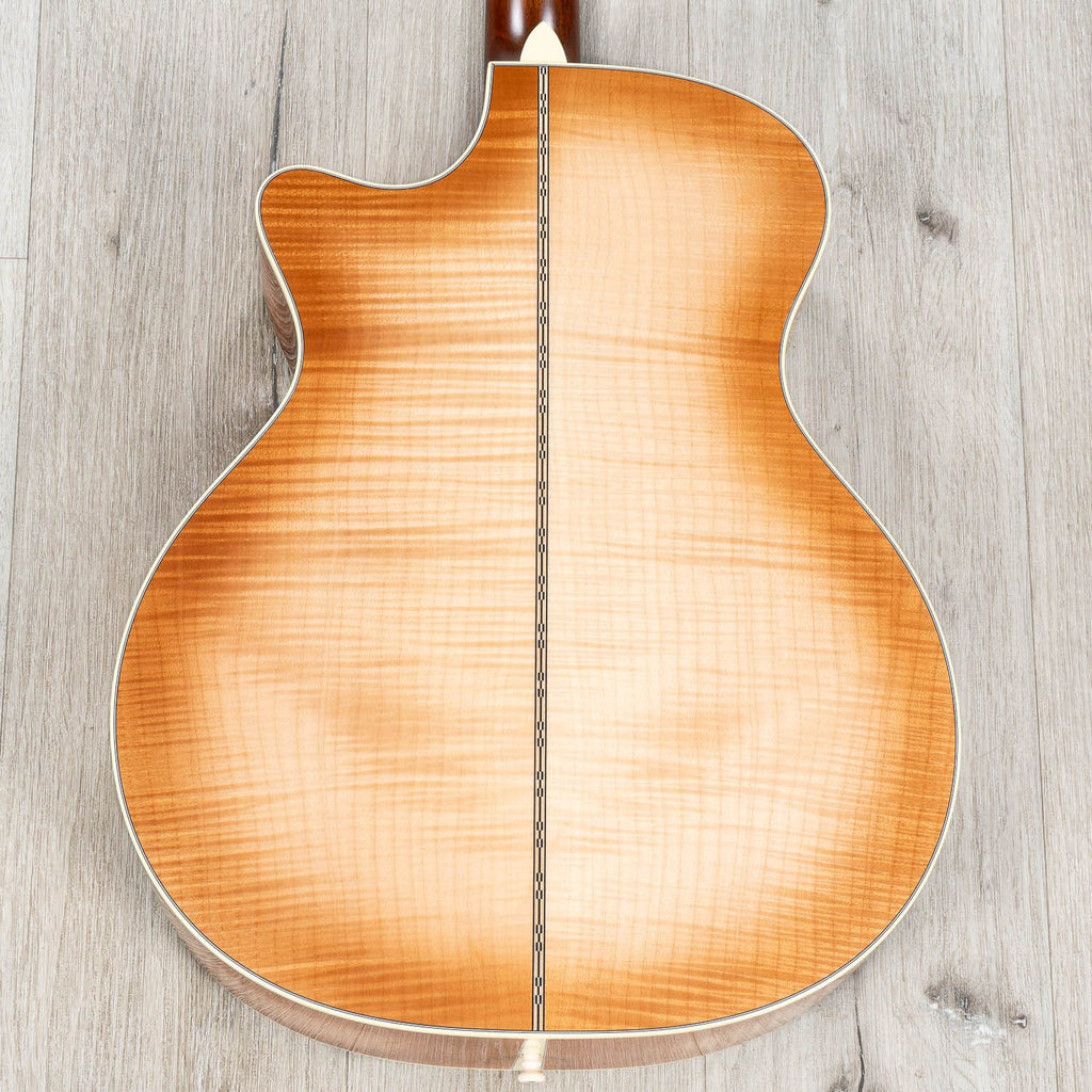 Martin Custom Shop GP-28 Grand Performance Cutaway Acoustic Guitar, Pacific Big Leaf Flamed Maple, Toasted Burst
