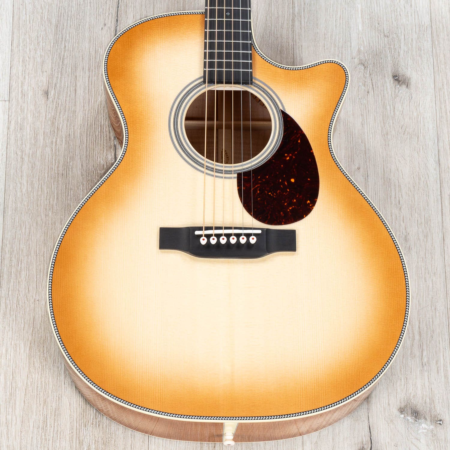 Martin Custom Shop GP-28 Grand Performance Cutaway Acoustic Guitar, Pacific Big Leaf Flamed Maple, Toasted Burst