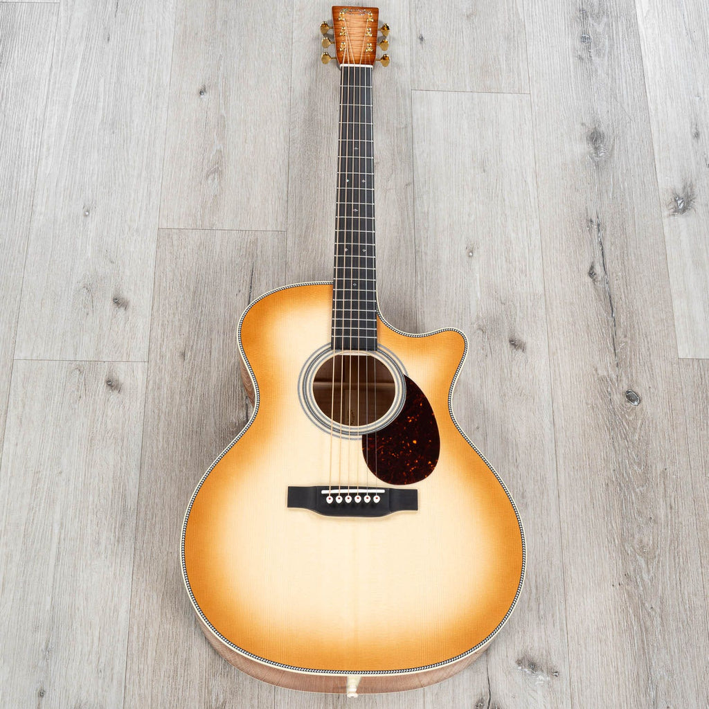 Martin Custom Shop GP-28 Grand Performance Cutaway Acoustic Guitar, Pacific Big Leaf Flamed Maple, Toasted Burst