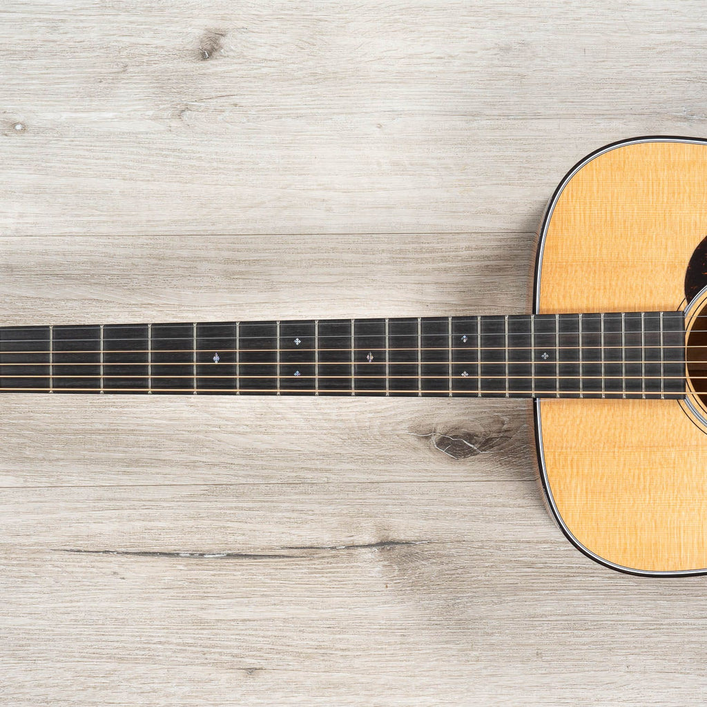 Martin Custom Shop D-28 Inspired Dreadnought Acoustic Guitar, Flamed Koa Back & Sides, VTS Sitka Spruce Top