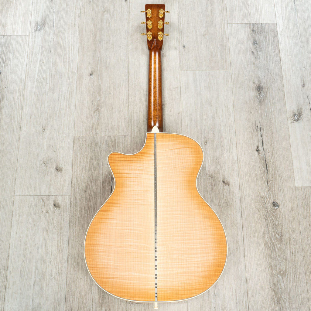 Martin Custom Shop GP-28 Grand Performance Venetian Cutaway Acoustic Guitar, Pacific Big Leaf Flamed Maple, Toasted Burst