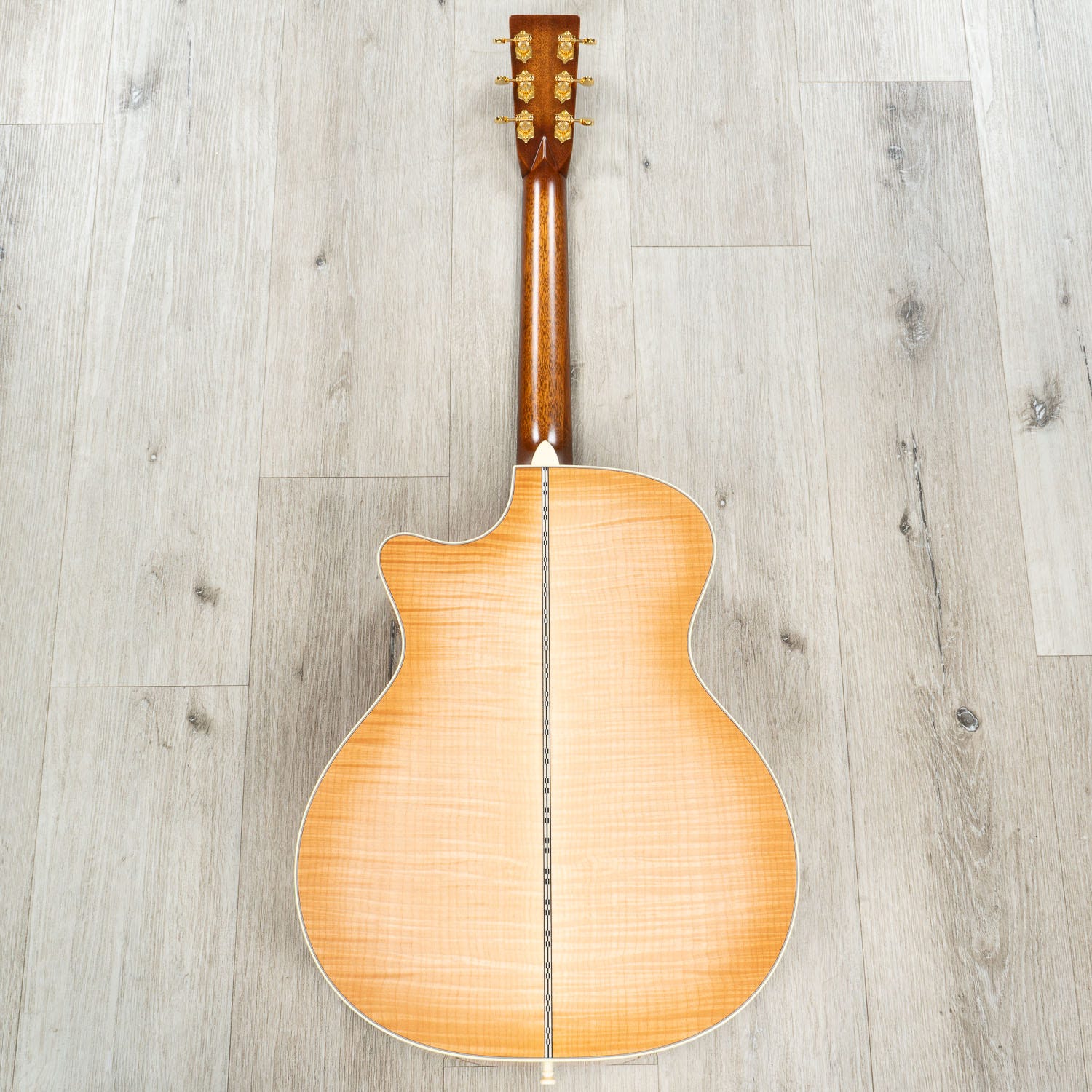 Martin Custom Shop GP-28 Grand Performance Venetian Cutaway Acoustic Guitar, Pacific Big Leaf Flamed Maple, Toasted Burst