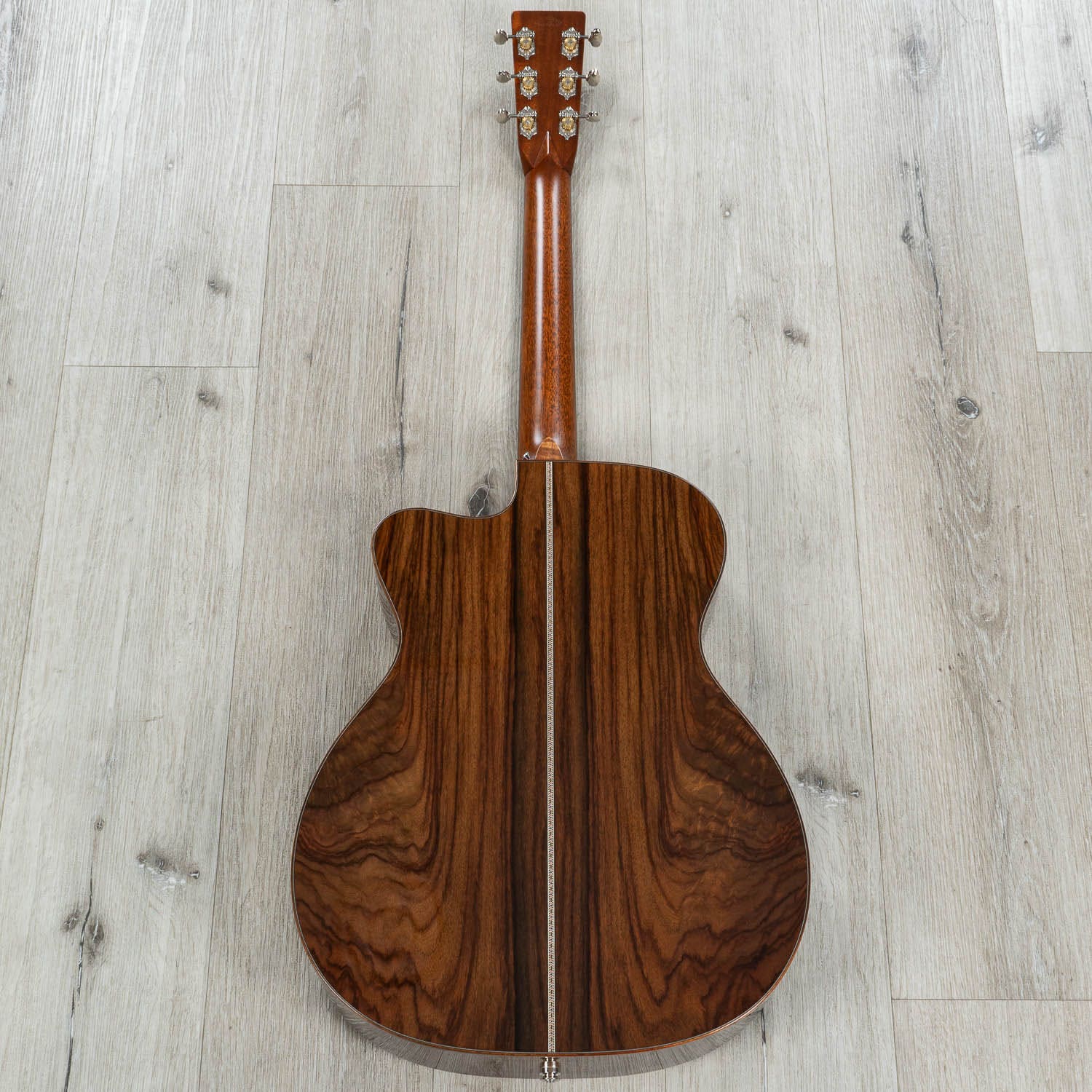 Martin Custom Shop OM-28 Venetian Cutaway Acoustic-Electric Guitar, Wild Grain Rosewood Sides & Back
