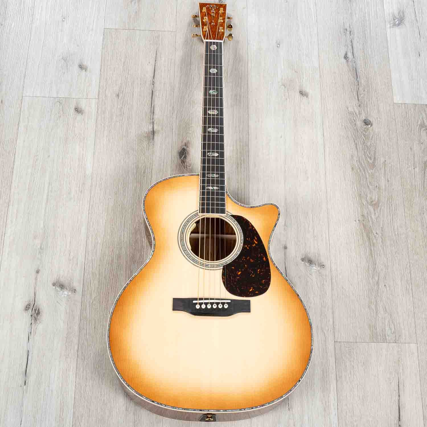 Martin Custom Shop GP-41 Grand Performance Cutaway Acoustic-Electric Guitar, Guatemalan Rosewood, Toasted Burst