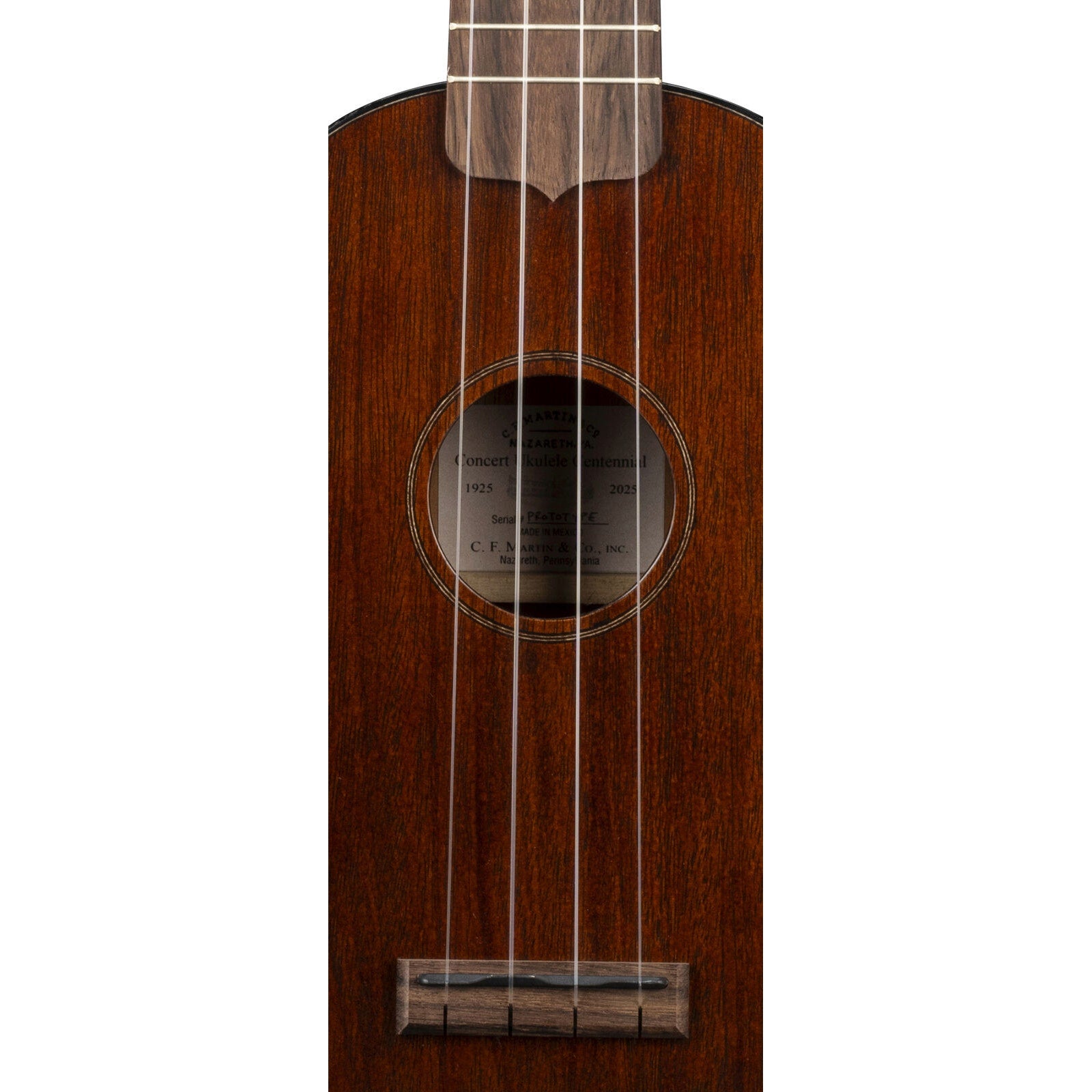 Martin Centennial Concert Ukulele, Mahogany Top, Back & Sides, Dark Satin