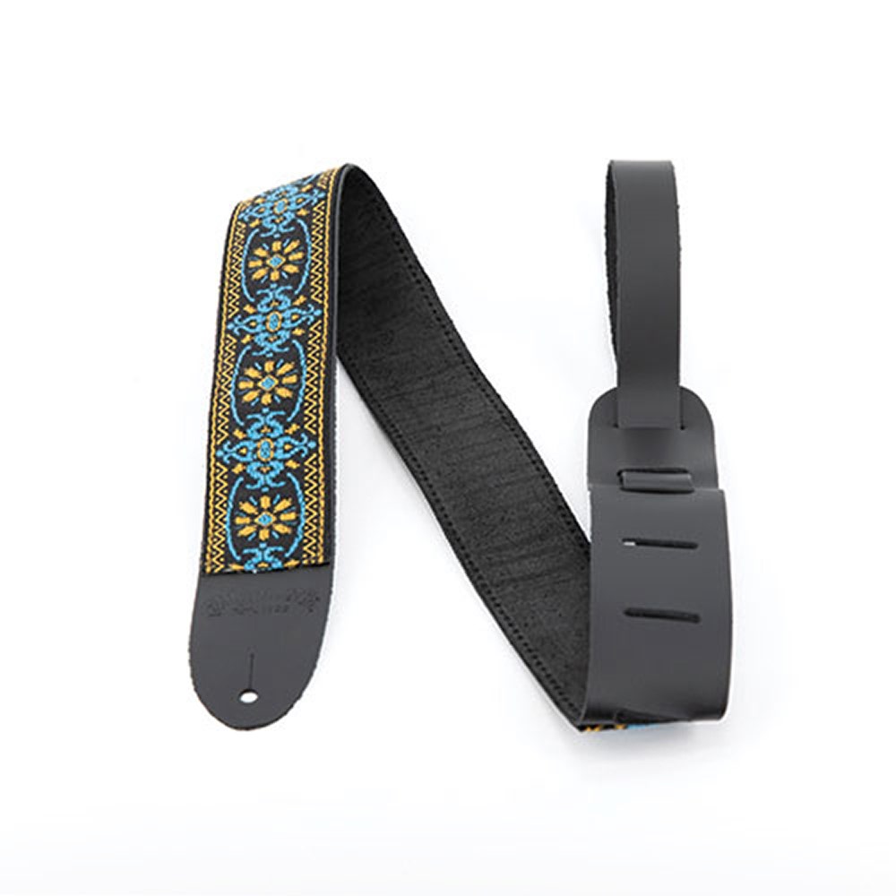 Martin Guitars 18A0085 Retro Woven Guitar Bass Strap, 54'' Length, Yellow