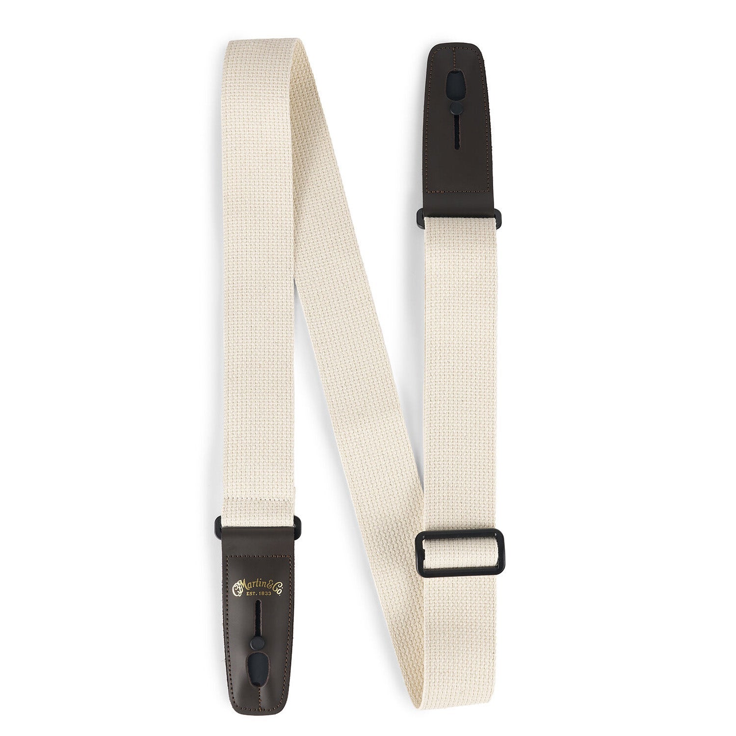 Martin Cotton Weave Lock-It Locking Guitar Strap, Cream Cotton
