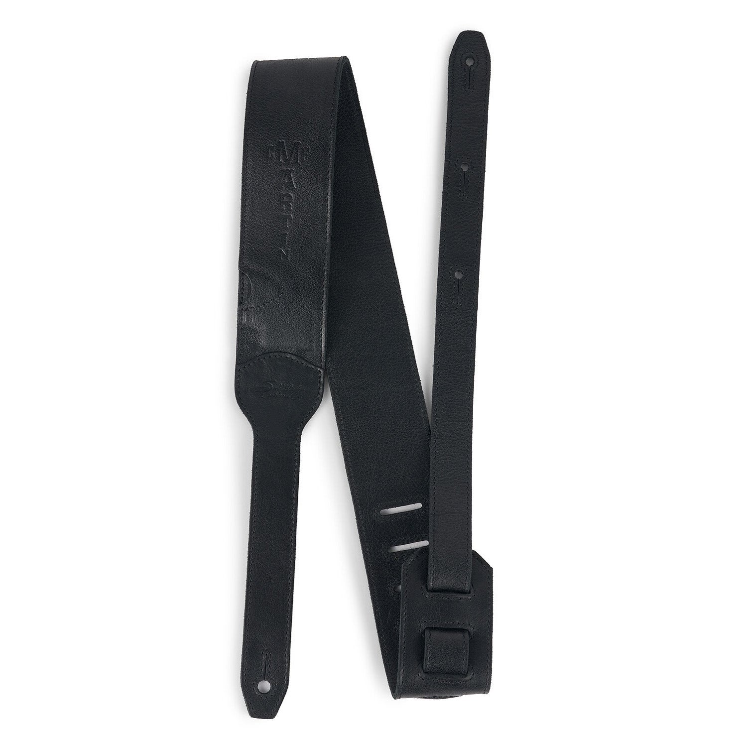 Martin Luxe Saddleback Leather Co. Guitar Strap, Full-Grain Black
