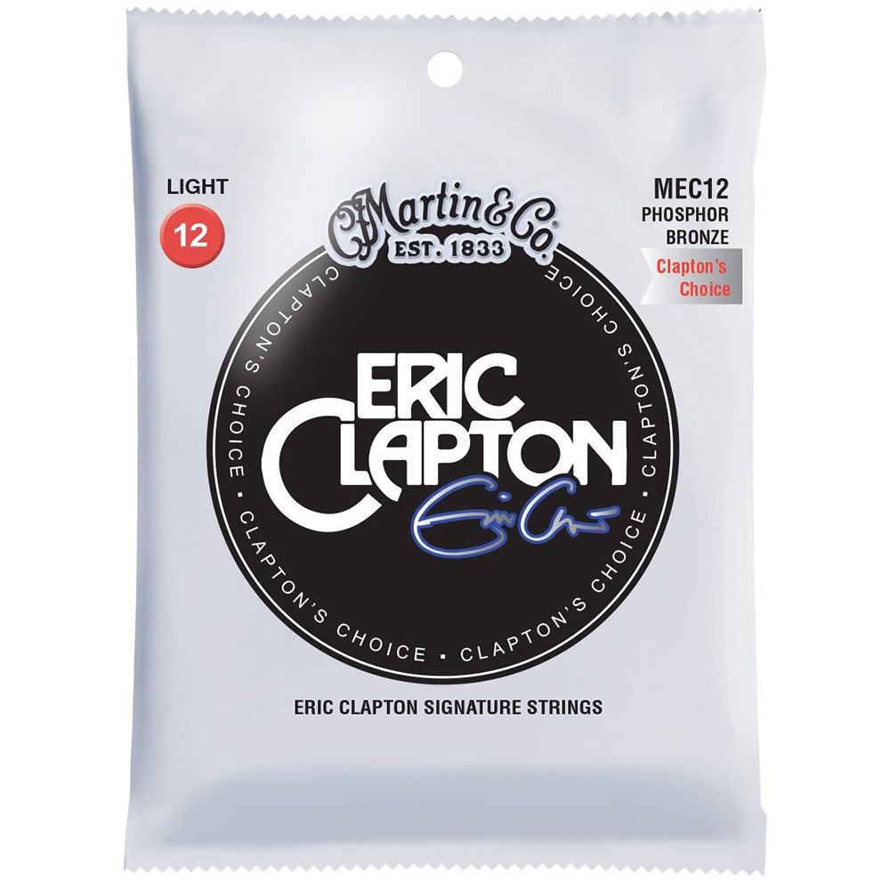 Martin MEC Clapton's Choice Phos Bronze Acoustic Guitar Strings MEC12 Light 12-54