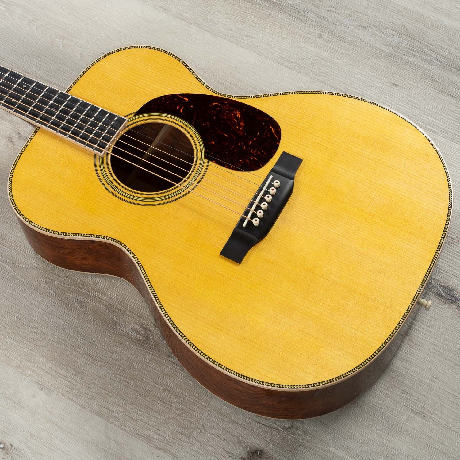 Martin Custom Shop D-28 Inspired Quilt Bubinga Dreadnought Acoustic Guitar, Sitka Spruce Top