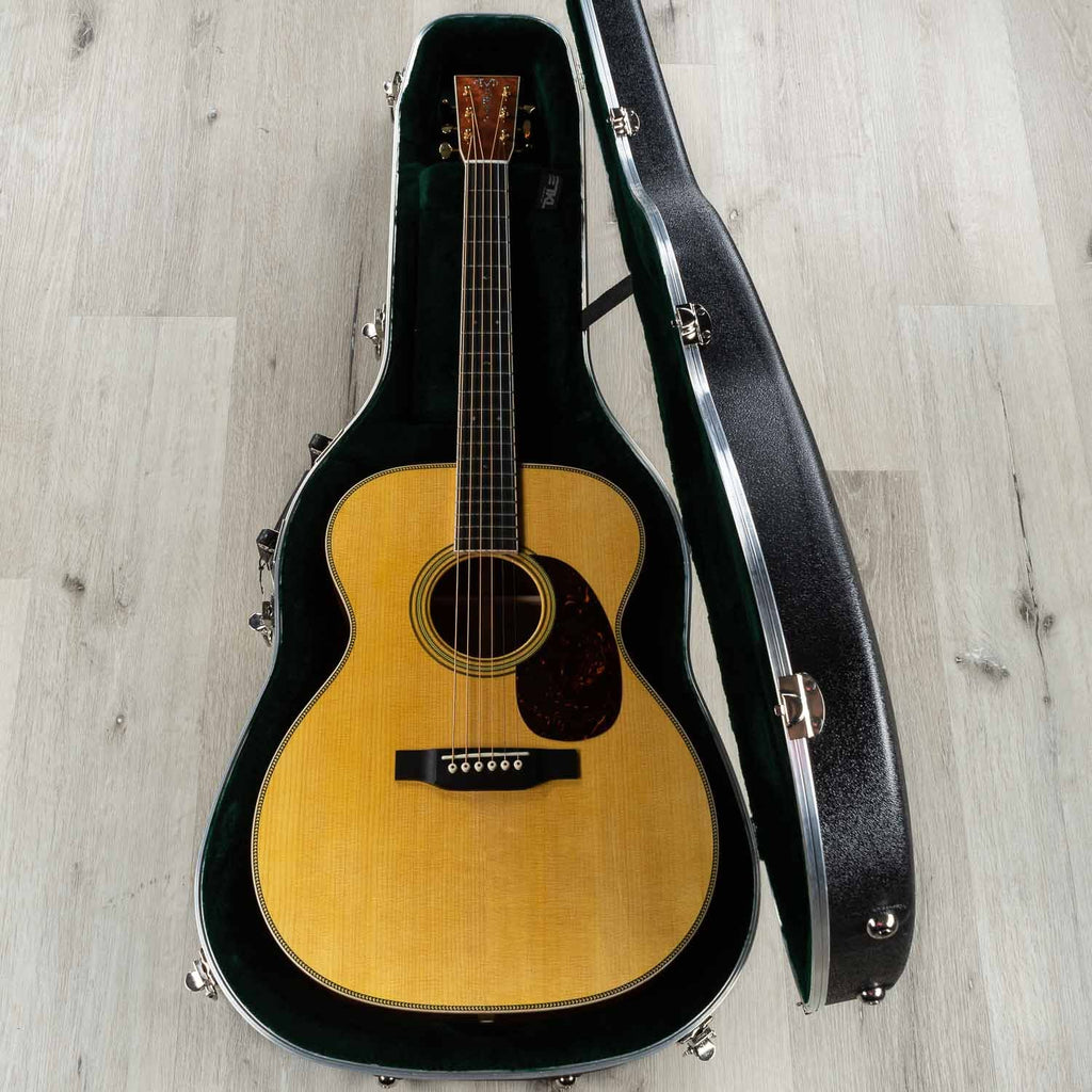 Martin Custom Shop D-28 Inspired Quilt Bubinga Dreadnought Acoustic Guitar, Sitka Spruce Top
