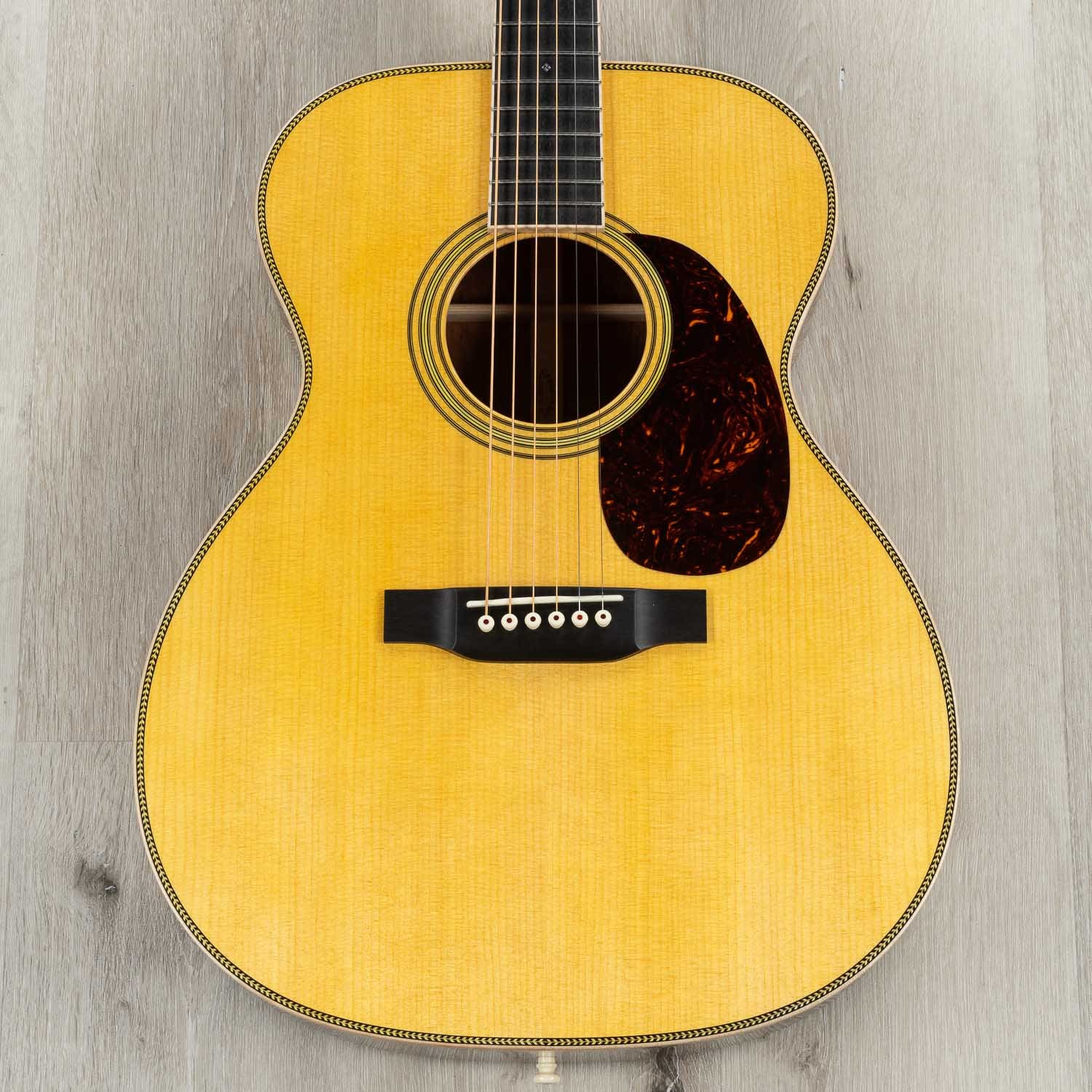 Martin Custom Shop D-28 Inspired Quilt Bubinga Dreadnought Acoustic Guitar, Sitka Spruce Top